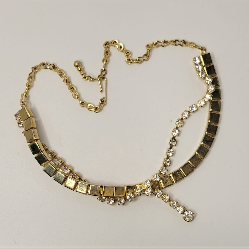 ▪︎Vtg Rhinestone Necklace - Picture 2 of 5